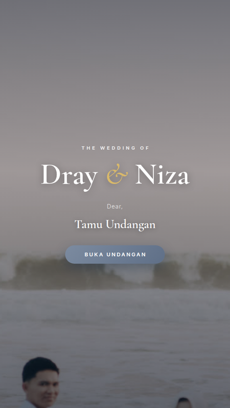 Contoh undangan digital Jawa Dray dan Niza