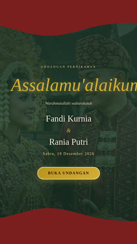 Contoh undangan digital adat Minang