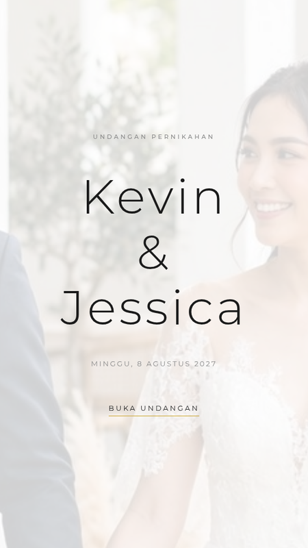 Contoh undangan digital modern minimalis