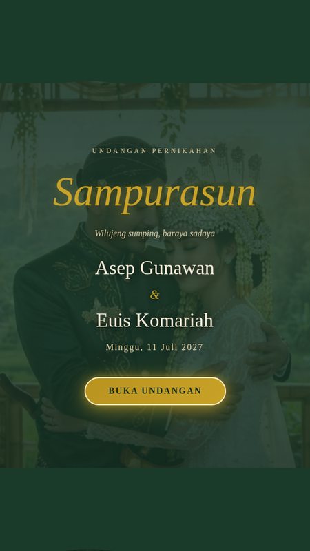 Contoh undangan digital adat Sunda